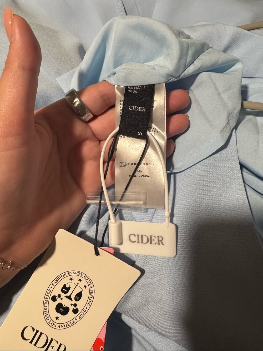 Cider Boat Neck Open Back Midi Dress - Picture 3 of 6